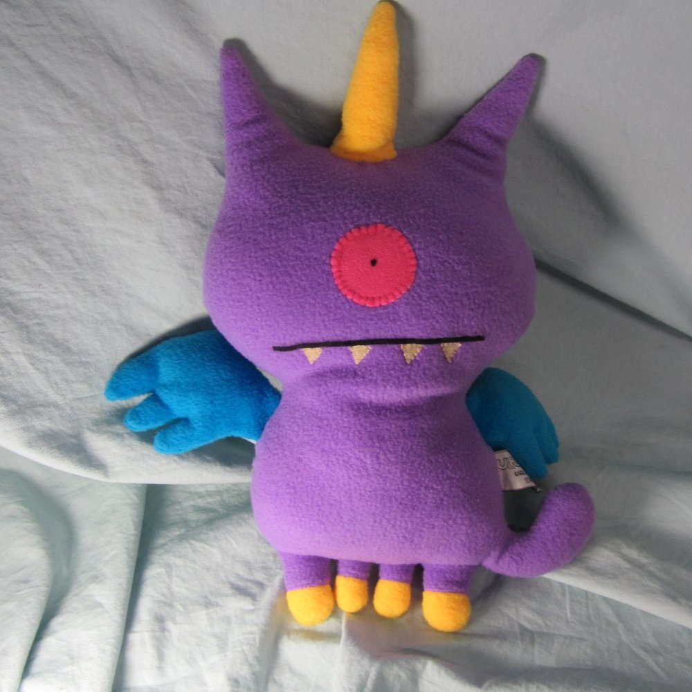 plush purple uglycorn 2012 ugly dolls stuffed animal 10485 gund (w1762)